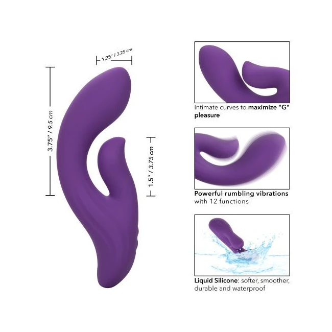 Stella Liquid Silicone Dual Pleaser Purple - Power, Performance, and Features