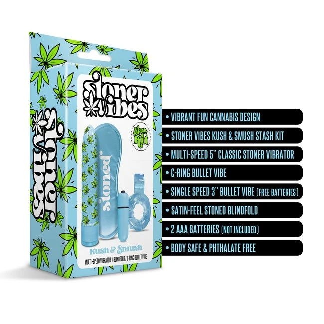Stoner Vibes Stash Kit Kush & Smoosh - Vibration Modes & Sensations