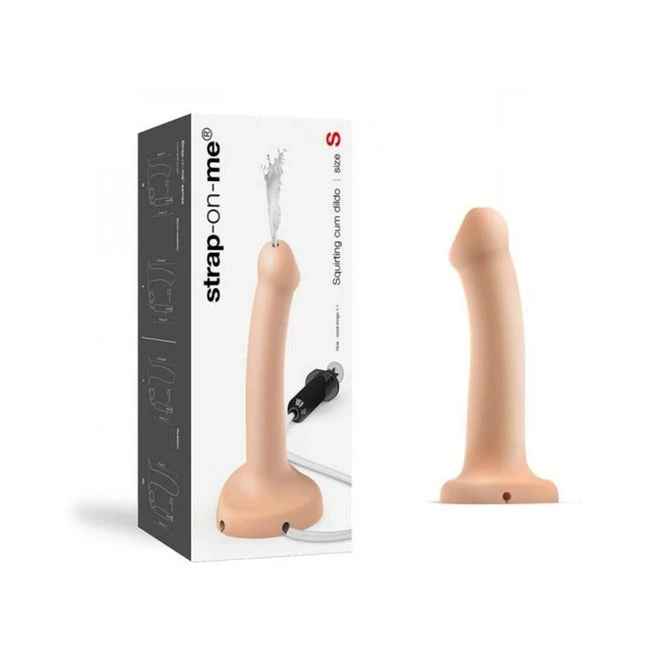 Strap-on-me Squirting Cum Semi-realistic Silicone Dildo - Shape & Texture