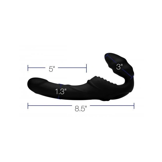 Strap U Pro Rider 9x Vibrating Strapless Strap on W/ Remote Control - How It Feels