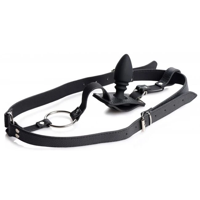 Strict Male Harness W/silicone Butt Plug - Shape & Texture