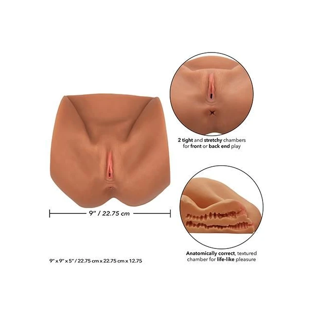 Stroke It Life-size Pussy Brown - Internal Texture and Stimulation