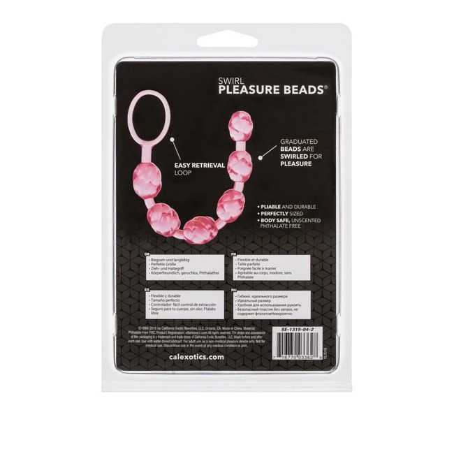 Swirl Pleasure Beads Pink - Material & Safety