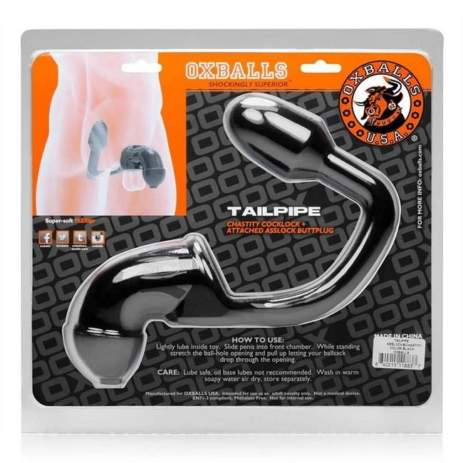 Tailpipe Cock & Ass Lock Black - How It Feels & Sensation