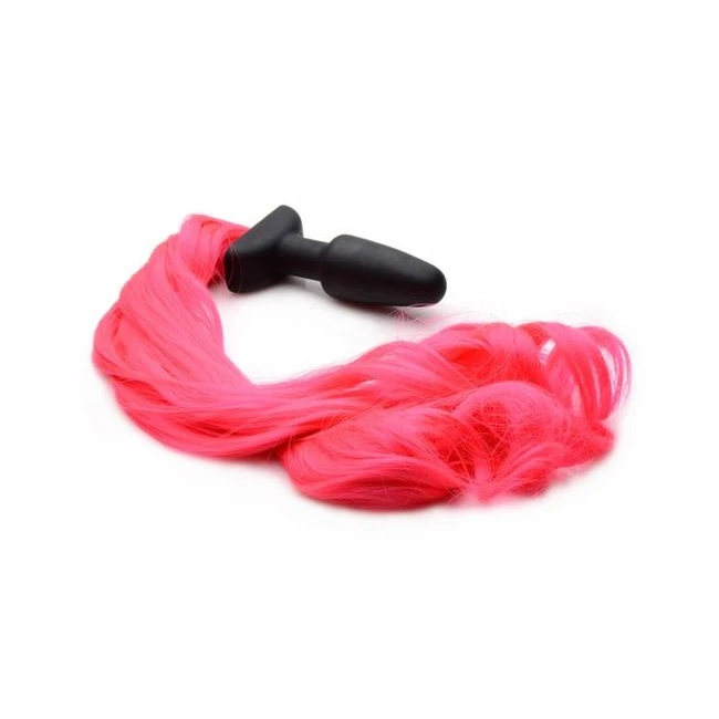 Tailz Hot Pink Pony Tail Anal Plug - Graduated Sizing