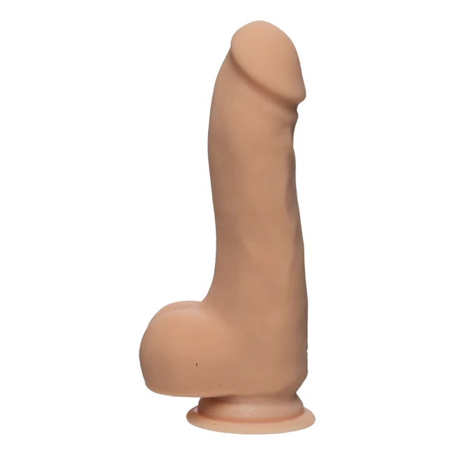 The D Master D 7.5 in W/ Balls Ultraskyn Vanilla - Shape & Texture