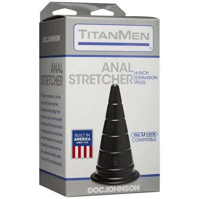 Titanmen Anal Stretcher 6 Expansion Plug Black " - Overview