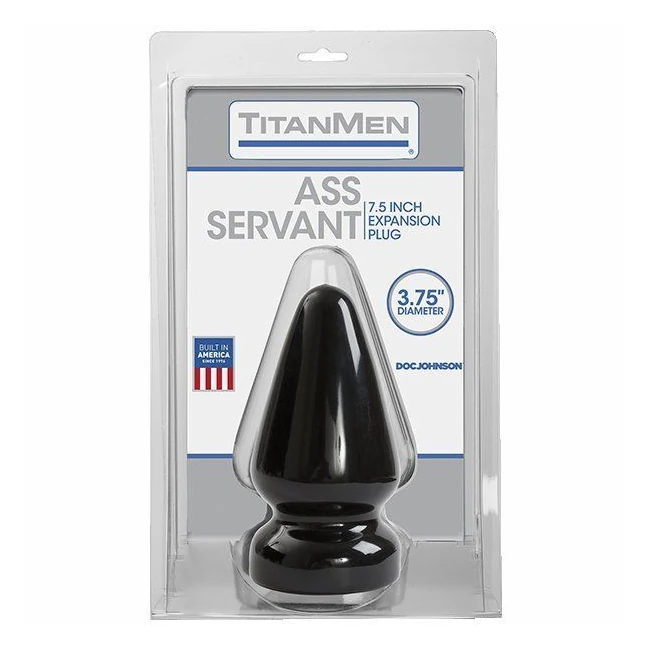Titanmen Butt Plug 3.75in Dia. Ass Servant - Introducing the Titanmen Butt Plug 3.75in Diameter - Ass Servant