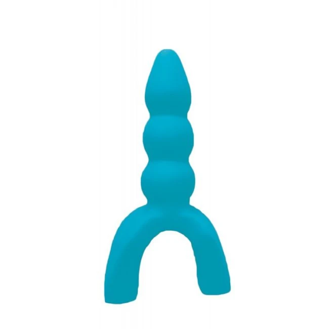 Tongue Star Thrill Seeker Tongue Vibe W/ Pleasure Ribs Blue - Product Description