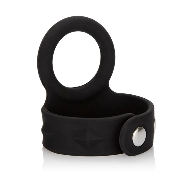 Tri Snap Scrotum Support Ring Medium Silicone - Internal Texture