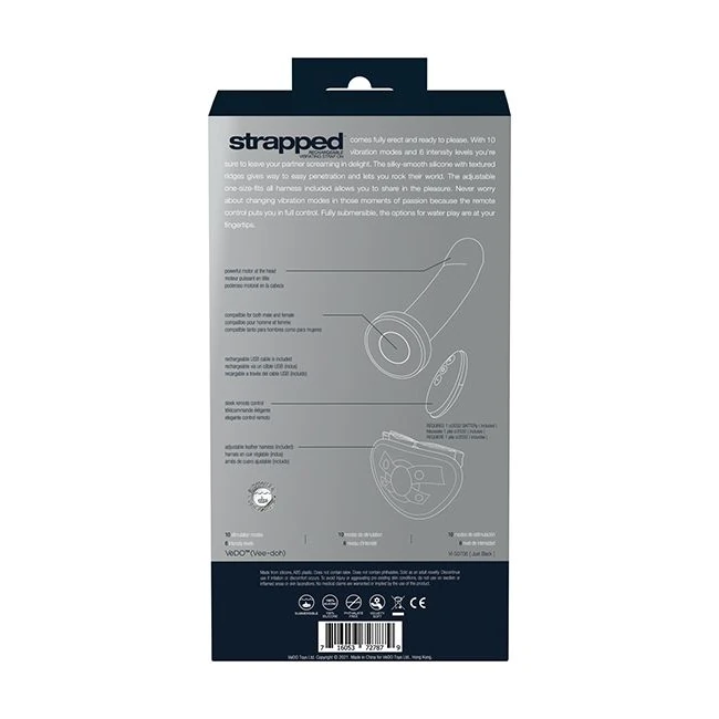 Vedo Strapped Rechargeable Strap on Just Black - How It Feels