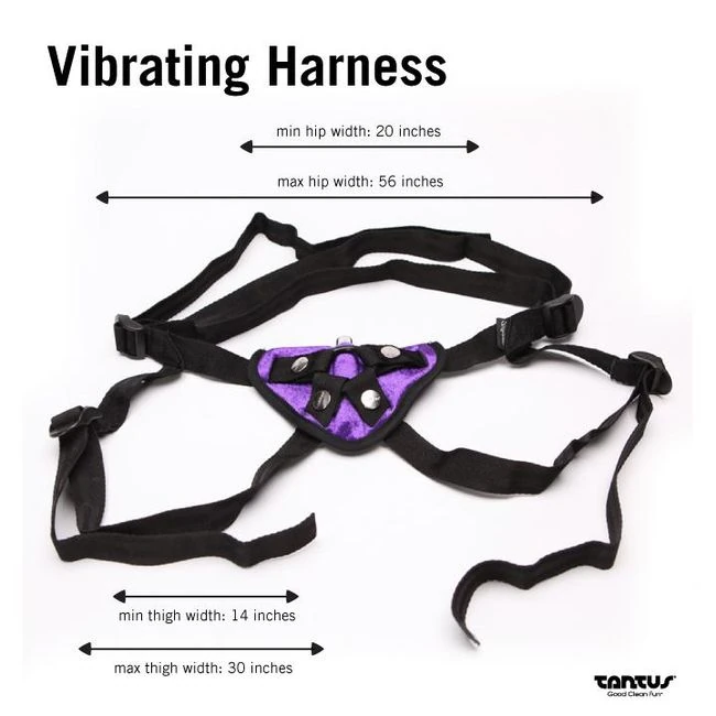 Velvet Vibrating Harness - Material Feel & Stimulation