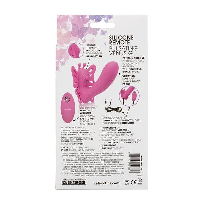 Venus Butterfly Silicone Remote Pulsating Venus G - Product Overview