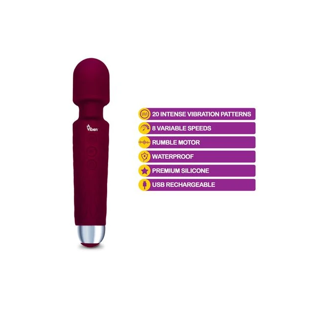 Viben Tempest Intense Wand Massager Ruby - How It Feels