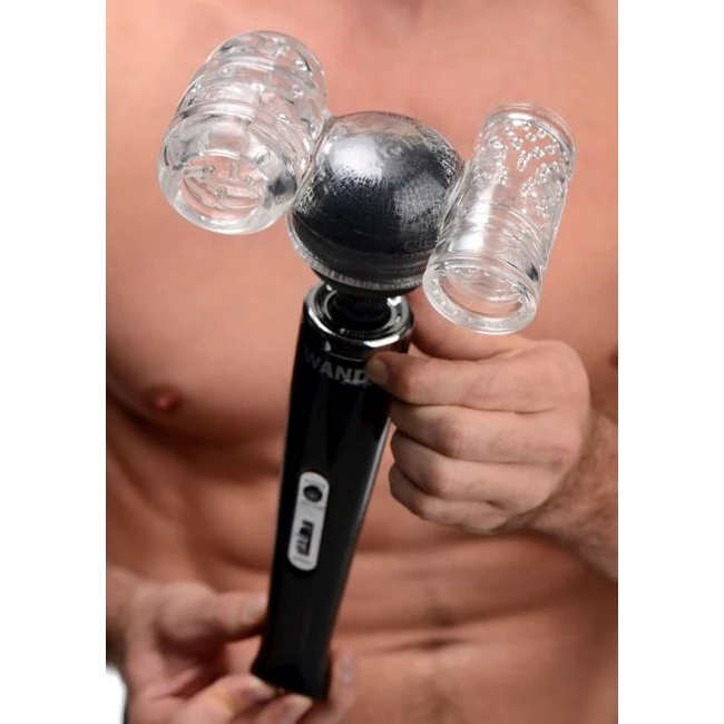 Wand Essentials Twin Turbo Strokers Attachment - Material & Design