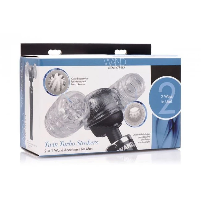 Wand Essentials Twin Turbo Strokers Attachment - Physical Feel & Sensory Experience