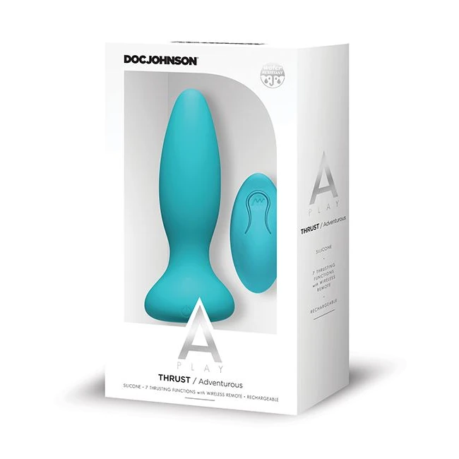 A-play Thrust Adventurous Plug Rechargeable W/ Remote - Shape & Texture