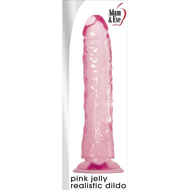 Adam & Eve Pink Jelly Realistic Dildo - Experience the Realism and Flexibility