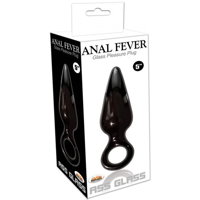 Anal Fever Mini Ass Glass Pleasure Plug - Experience Intense Anal Pleasure with the HOTT Products Anal Fever Mini Ass Glass Pleasure Plug