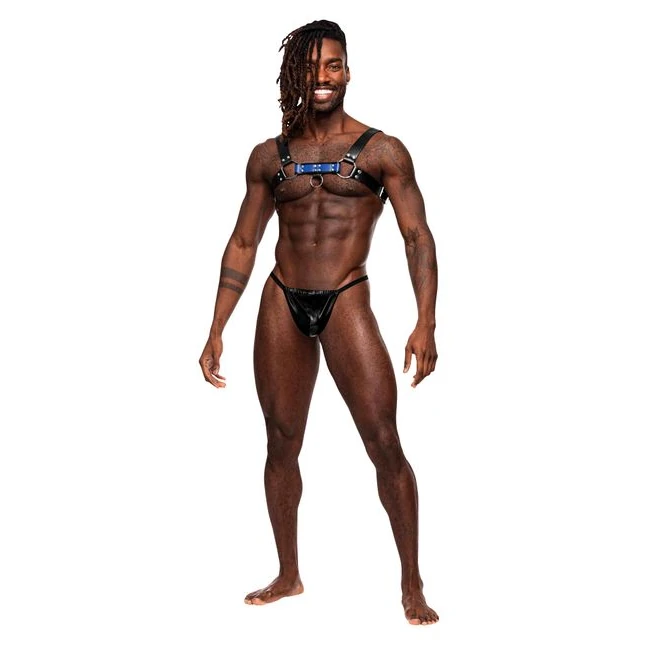 Aries Leather Harness Bla Blue O/s - Comfort & Fit