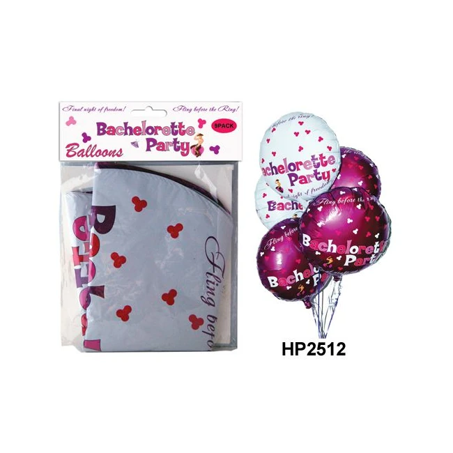 Bachelorette Party Foil Balloons 9pc - Celebrate in Style with Bachelorette Party Foil Balloons