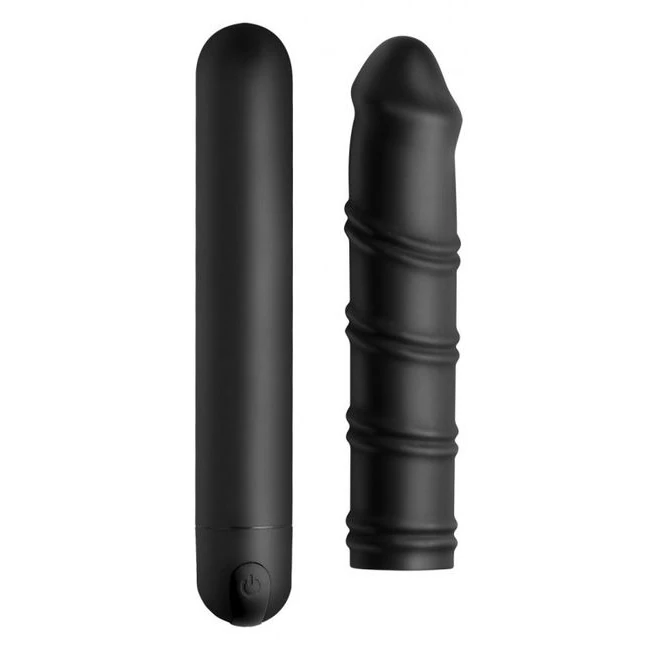 Bang! Xl Bullet & Swirl Silicone Sleeve Black - How It Feels