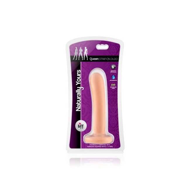 Bff Queen Strap on Dildo 6in - Shape & Texture