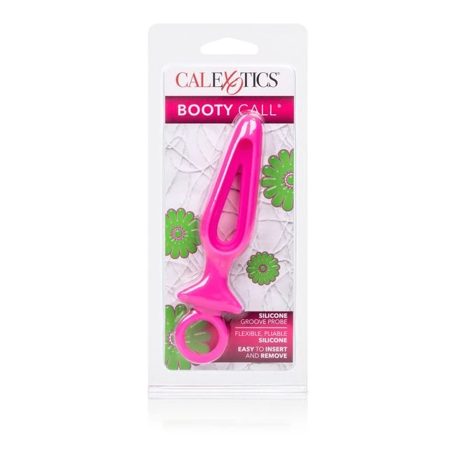 Booty Call Silicone Groov Probe Pink - Physical Feel and Design