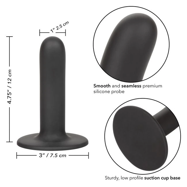 Boundless 4.75 in Smooth Black - Premium Material & Safe Use
