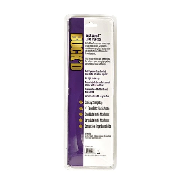 Buckd Buck Angel Lube Inj - Shape & Comfort