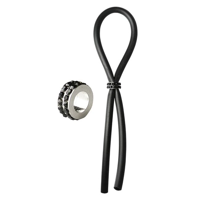 C-ring Lasso Black Gems B Silicone - Overview