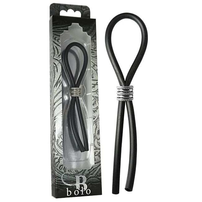 C-ring Lasso Criss Cross Silicone Black - What Stands Out