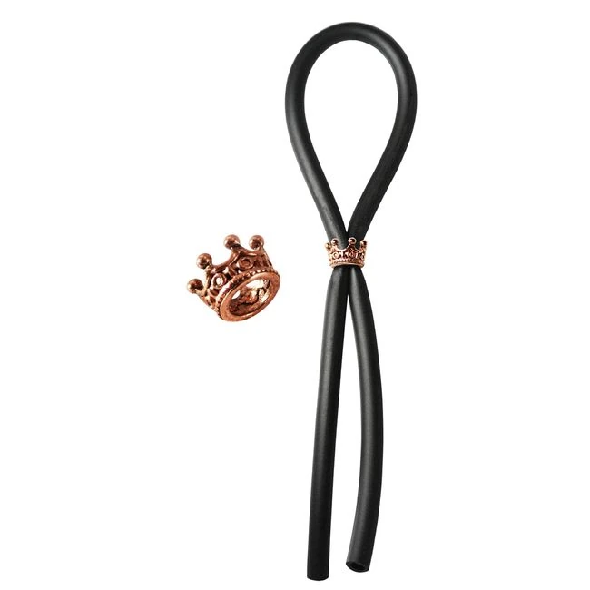 C-ring Lasso Rose Gold Cr Bead Silicone Black - Key Details