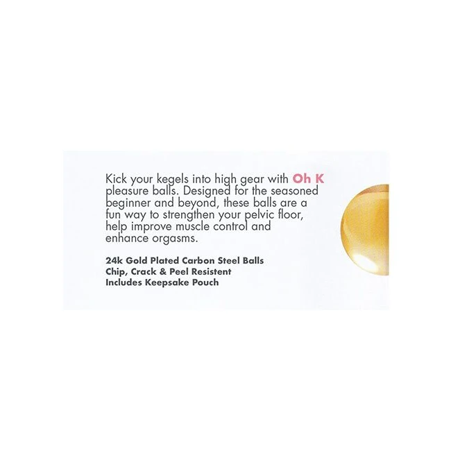 Cgc Oh K 24k Gold Plated Pleasure Balls - Overview