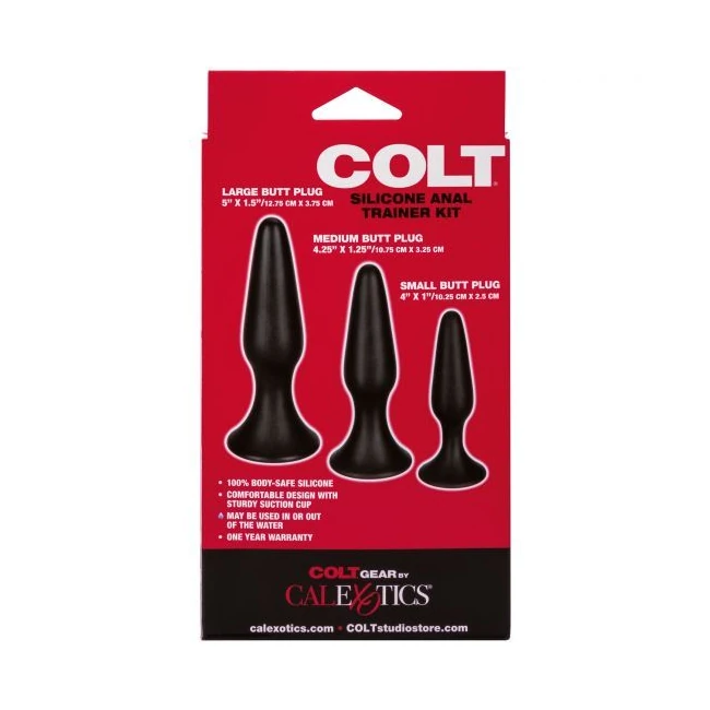 Colt Silicone Anal Traine - Sizes and Measurements