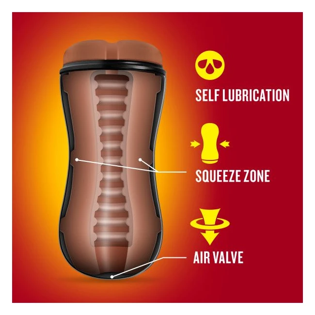 Coverboy Manny the Firema Self Lubricating Stroker Tan - Grip & Control