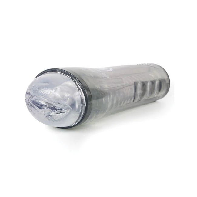 Cyberskin Release Deep Pu Stroker Clear Vibrating - Internal Texture