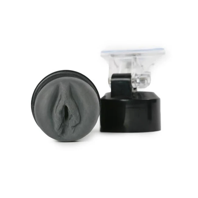 Cyberskin Stealth Pussy Stroker Black - Ergonomic and Versatile Design