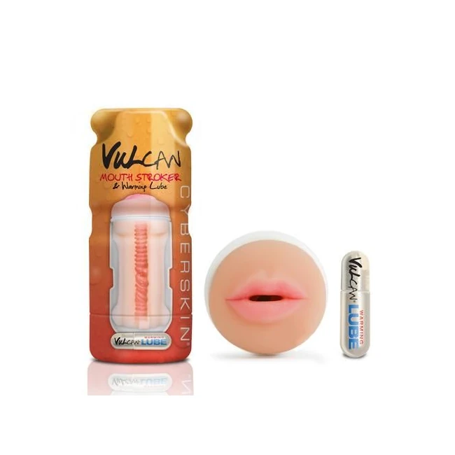 Cyberskin Vulcan Mouth St W/ Warming Lube - Shape & Texture