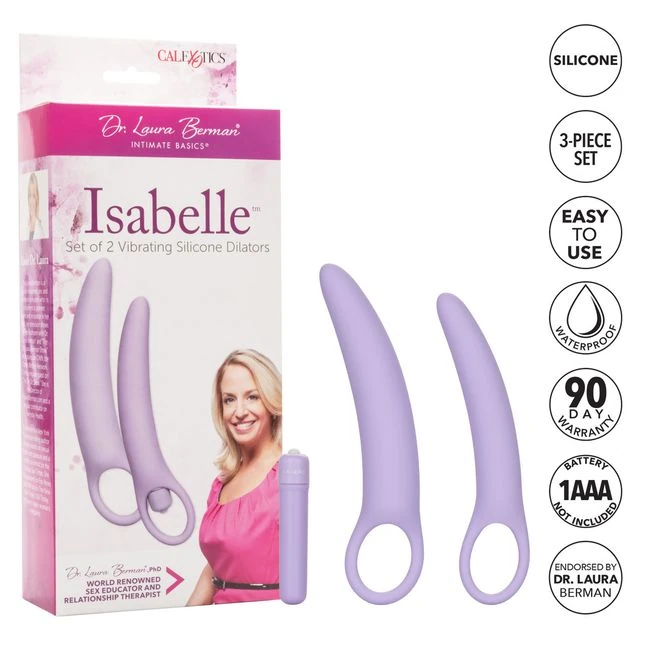 Dr Laura Berman Isabelle Set of 2 Vibrating Silicone Dilators - Power & Performance