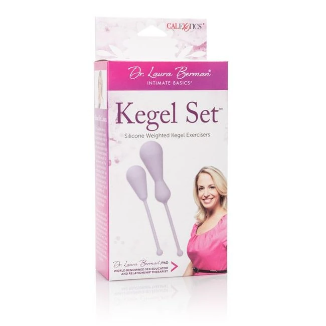 Dr Laura Berman Kegel Set Silicone Weighted Kegel Exercisers - Ergonomic Shape and Comfortable Fit