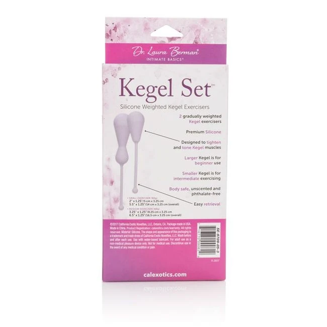Dr Laura Berman Kegel Set Silicone Weighted Kegel Exercisers - Weighted for Sensual Satisfaction