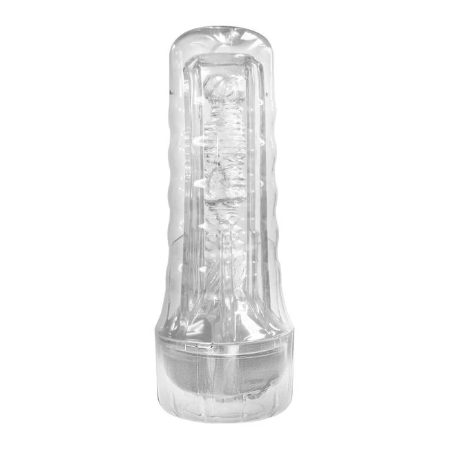 Dream-lite Crystal Vagina Masturbator Clear - Internal Texture and Stimulation