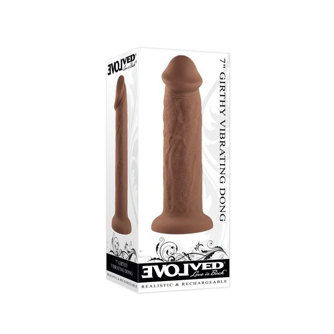 Evolved 7in Girthy Vibrat Dong Dark - How It Feels
