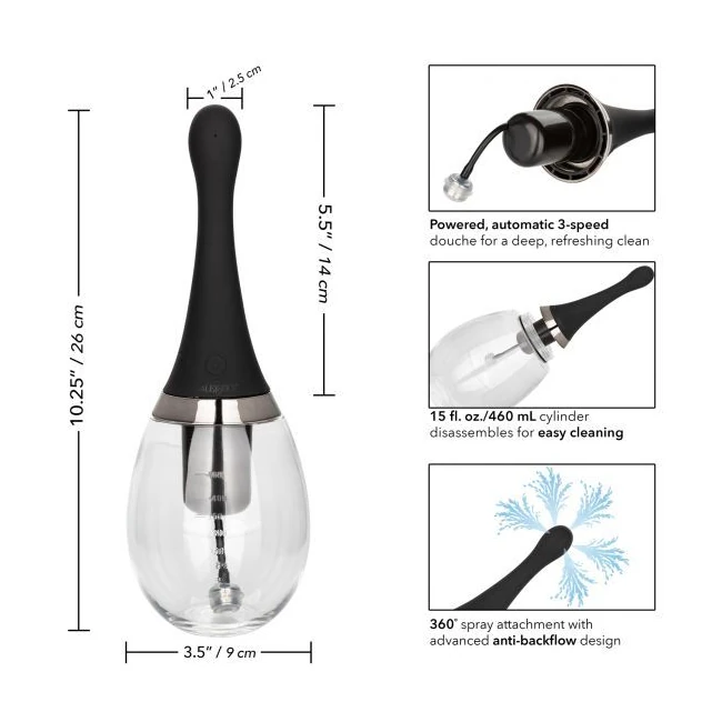 Executive Rechargeable Au Douche - Vibration & Cleaning Modes