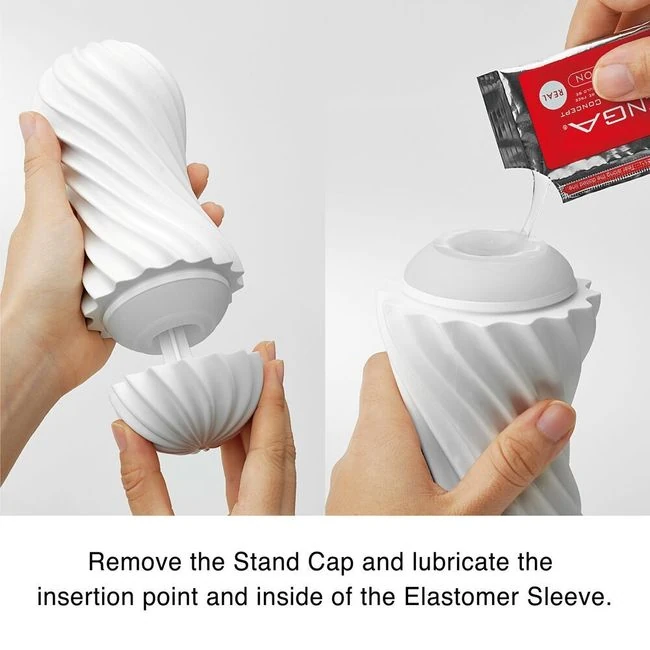 Flex Silky White - Experience Spiraling Sensations with TENGA Flex Silky White