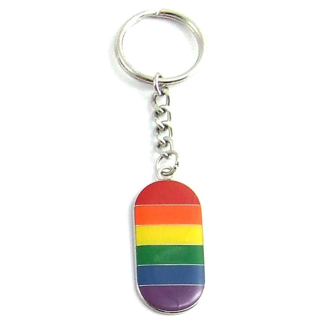 Gaysentials Enamel Key Ch Flag - Overview