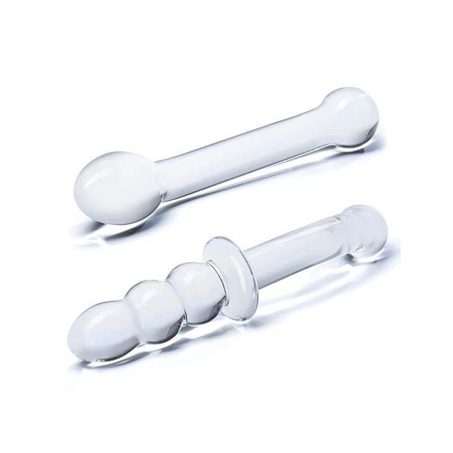 Glas 2pc G-spot Pleasure Dildo Set - How It Feels
