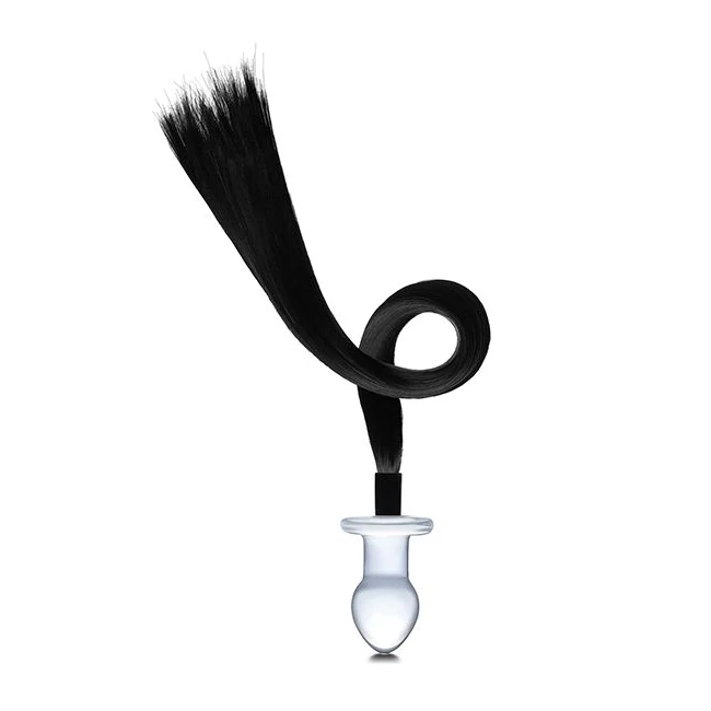 Glas 3 Horse Tail Glass Plug " - Overview