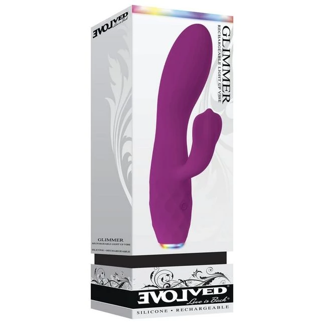 Glimmer Rechargeable Ligh Up Vibe Purple - Materials & Maintenance